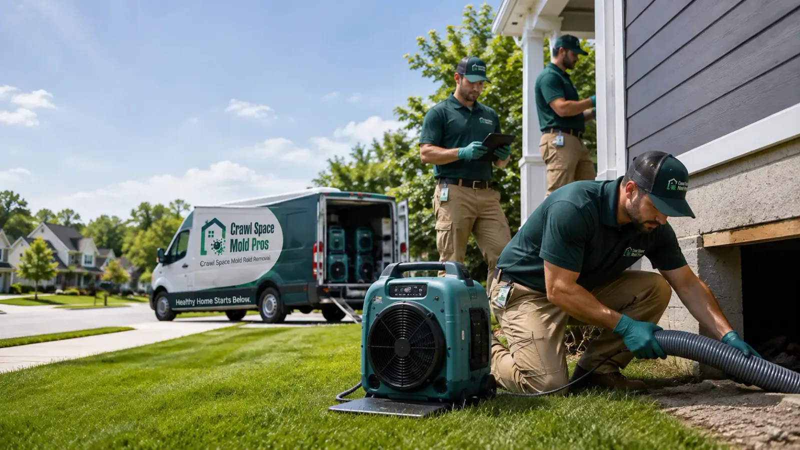 Crawl Space Mold Removal in Waban, MA
